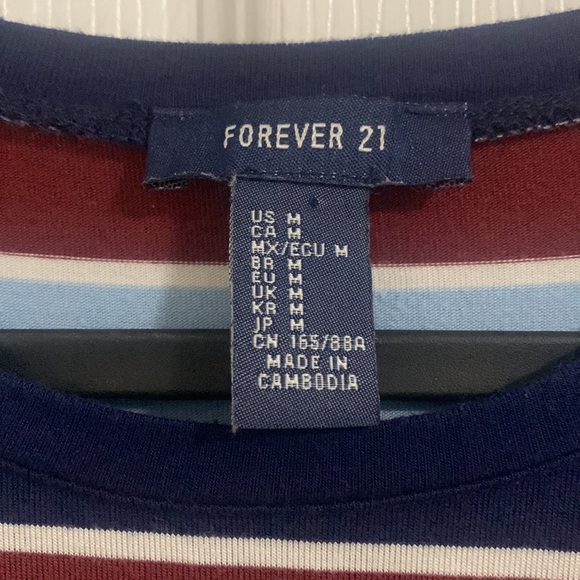 Forever 21 striped long sleeve t-shirt - Picture 2 of 2